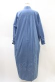 画像2: RNA / ロングシャツワンピース  ブルー H-26-04-02-1026-PU-OP-KB-ZH (2)