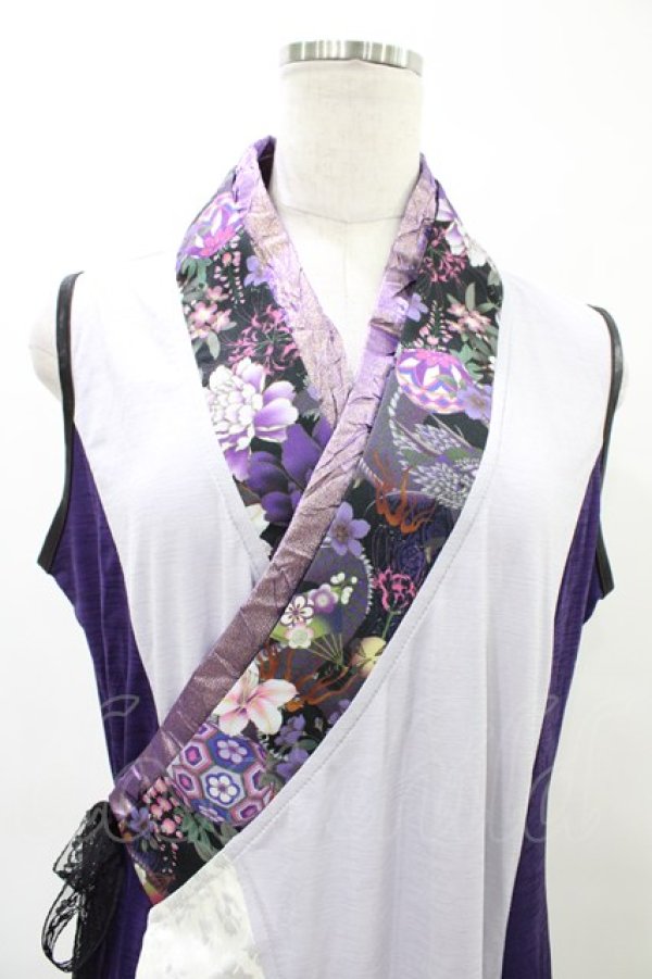 画像4: Qutie Frash / 着物チュニック  紫 H-26-04-02-1003-QU-TO-KB-ZH (4)