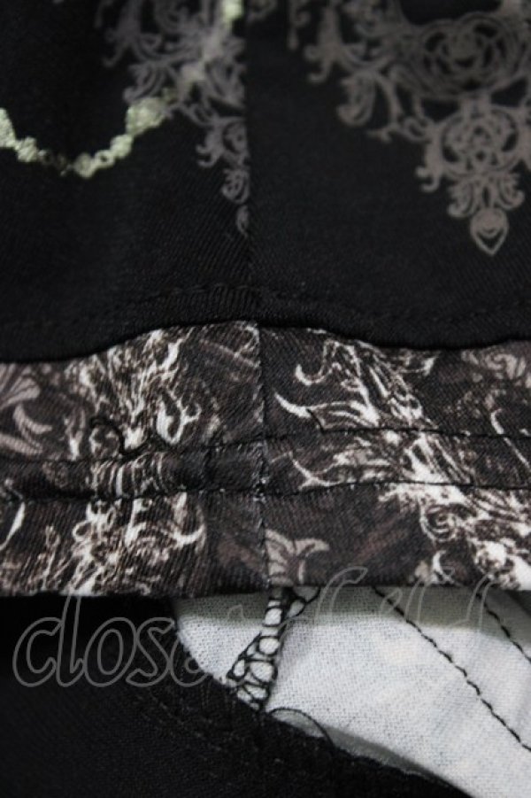 画像4: Rozen Kavalier / ビジュー付プリントワンピース  ブラック H-26-04-02-1030-OO-OP-KB-ZH (4)