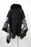 画像2: Qutie Frash / ポンチョコート  ブラック H-26-04-02-1004-QU-CO-KB-ZH (2)