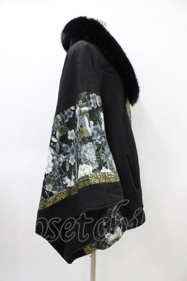 画像3: Qutie Frash / ポンチョコート  ブラック H-26-04-02-1004-QU-CO-KB-ZH (3)