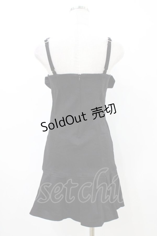 画像2: REFLEM / ベルト使いプリーツデニムキャミワンピース FREE 黒 H-26-04-02-1036-PU-OP-AK-ZH (2)