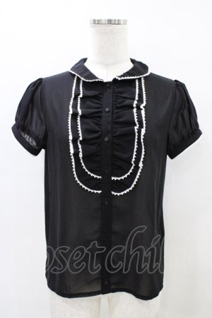 画像: MILK / ROMANTIC ブラウス  ブラック H-26-04-02-1040-ML-BL-KB-ZH