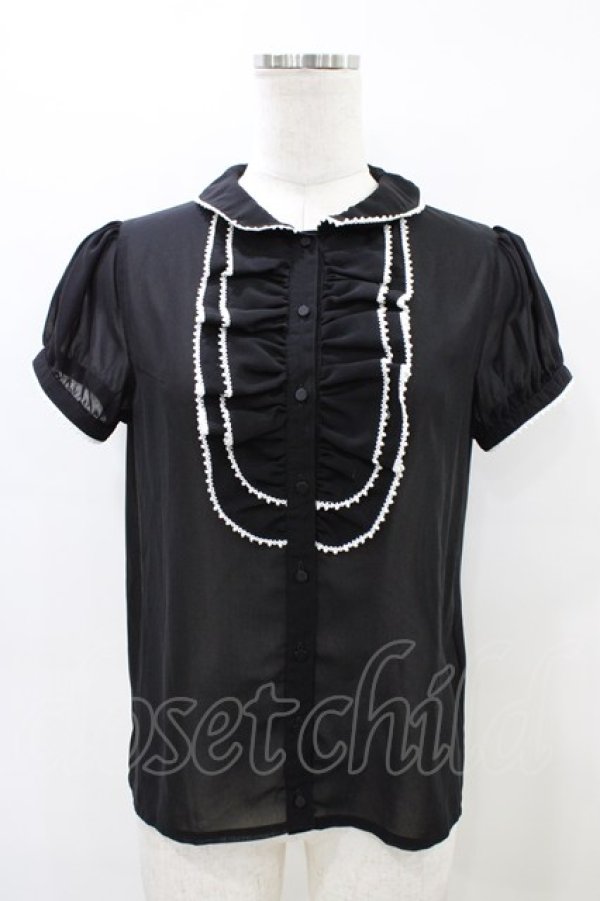 画像1: MILK / ROMANTIC ブラウス  ブラック H-26-04-02-1040-ML-BL-KB-ZH (1)