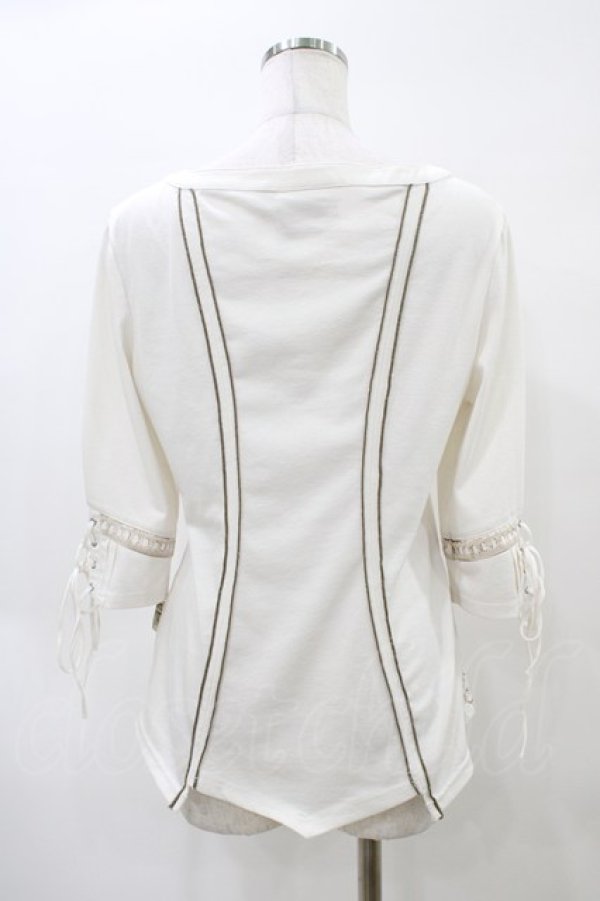 画像2: OZZ ANGELO / プリント5部袖トップス  オフ H-26-04-02-1043-OO-TO-KB-ZH (2)