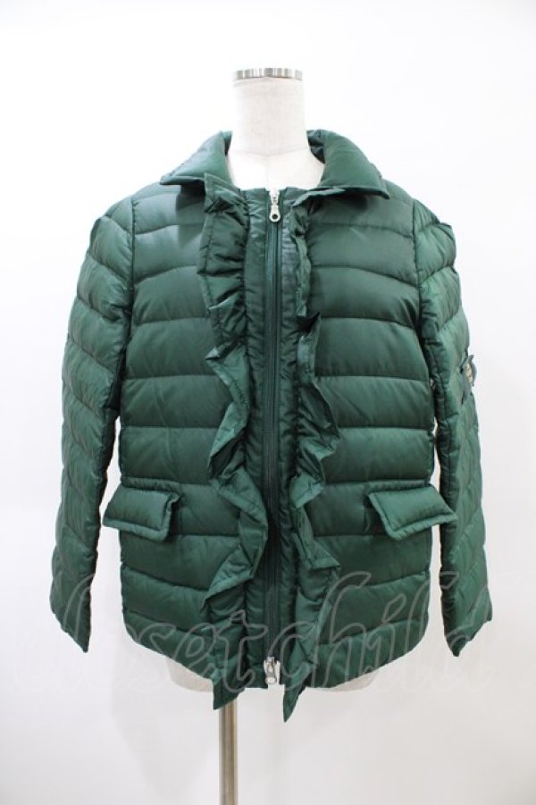 画像1: Jane Marple / フロントフリルダウンジャケット M グリーン H-26-04-02-1005-JM-JA-ET-ZH (1)