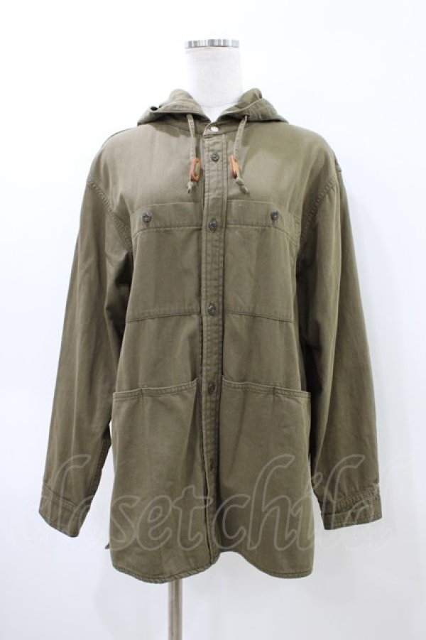 画像1: URCH RNA / エプロンポケフードシャツ  カーキ H-26-04-02-1051-0-JA-KB-ZH (1)