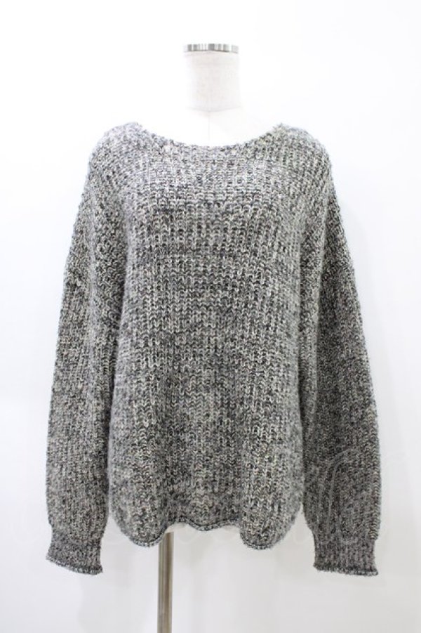 画像1: RNA / ネオンカラーモヘヤプルオーバー  グレー H-26-04-02-1053-PU-TO-KB-ZH (1)