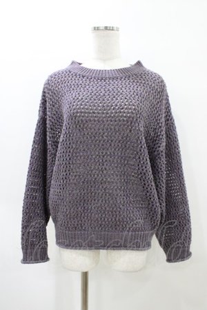 画像: RNA / ミックスヤーンプルオーバー  パープルグレー H-26-04-02-1055-PU-TO-KB-ZH