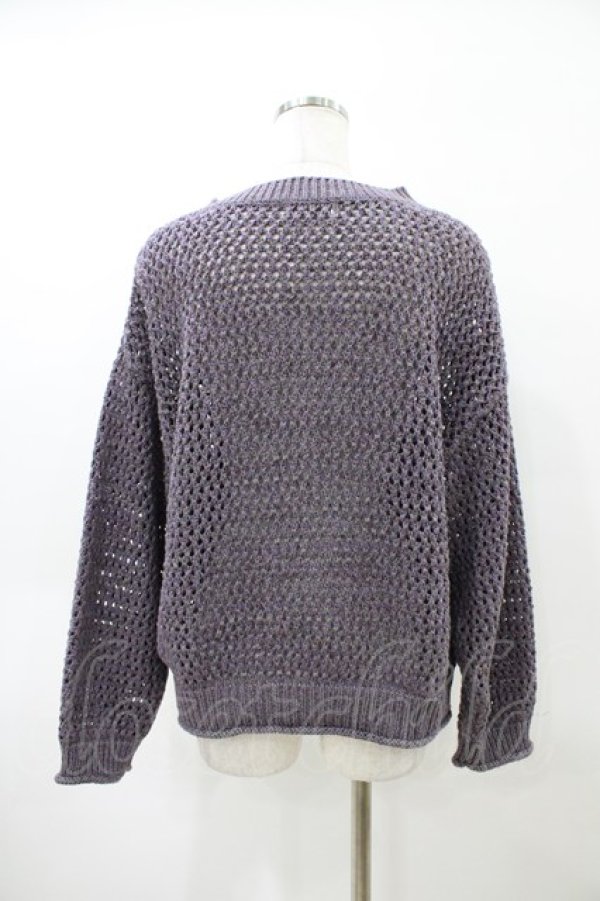 画像2: RNA / ミックスヤーンプルオーバー  パープルグレー H-26-04-02-1055-PU-TO-KB-ZH (2)