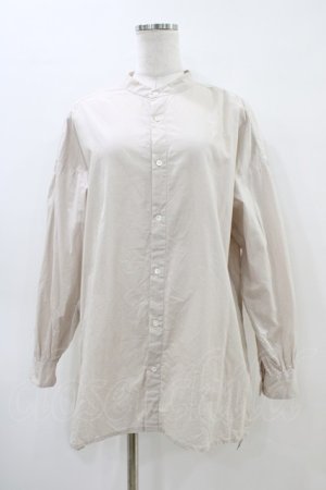 画像: RNA / コットンギャザースリーブシャツ  グレー H-26-04-02-1059-PU-BL-KB-ZH