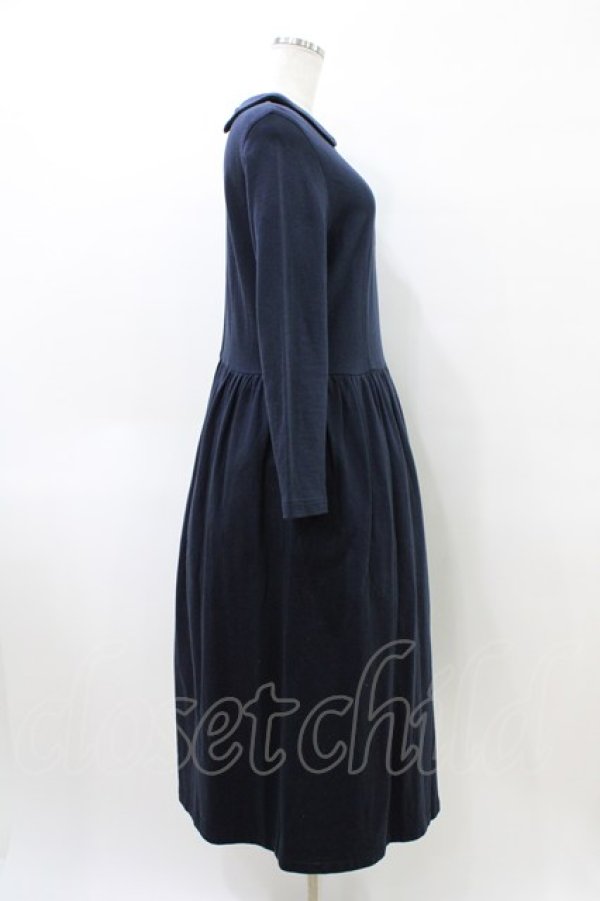 画像4: Jane Marple / ロゴレースポケットドレス  ネイビー H-26-04-02-1010-JM-OP-KB-ZH (4)