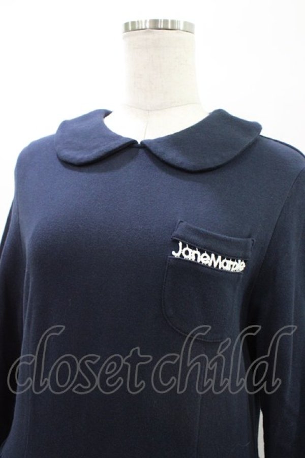画像5: Jane Marple / ロゴレースポケットドレス  ネイビー H-26-04-02-1010-JM-OP-KB-ZH (5)