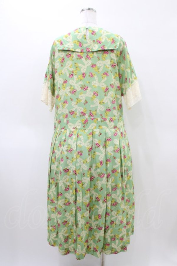画像2: Jane Marple Dans Le Salon / Granny’s ribbon マリンカラードレス  シトロングリーン H-26-04-02-1013-JM-OP-KB-ZH (2)