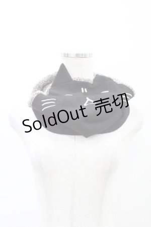 画像: MINT NeKO / ネコスヌード  ブラック H-26-04-02-1002-HN-ZA-KB-ZH