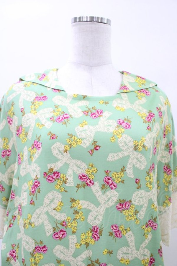 画像4: Jane Marple Dans Le Salon / Granny’s ribbon マリンカラードレス  シトロングリーン H-26-04-02-1013-JM-OP-KB-ZH (4)