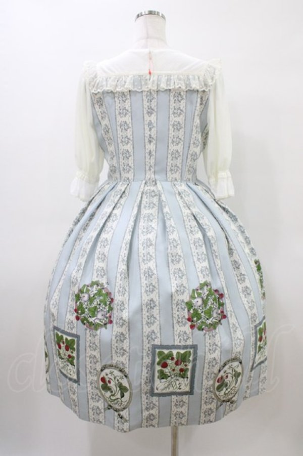 画像2: Melody BasKet / Berry galleryチュール切替ワンピース M サックス H-26-04-02-1015-LO-OP-KB-ZH (2)