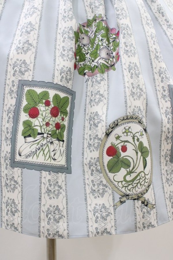 画像5: Melody BasKet / Berry galleryチュール切替ワンピース M サックス H-26-04-02-1015-LO-OP-KB-ZH (5)