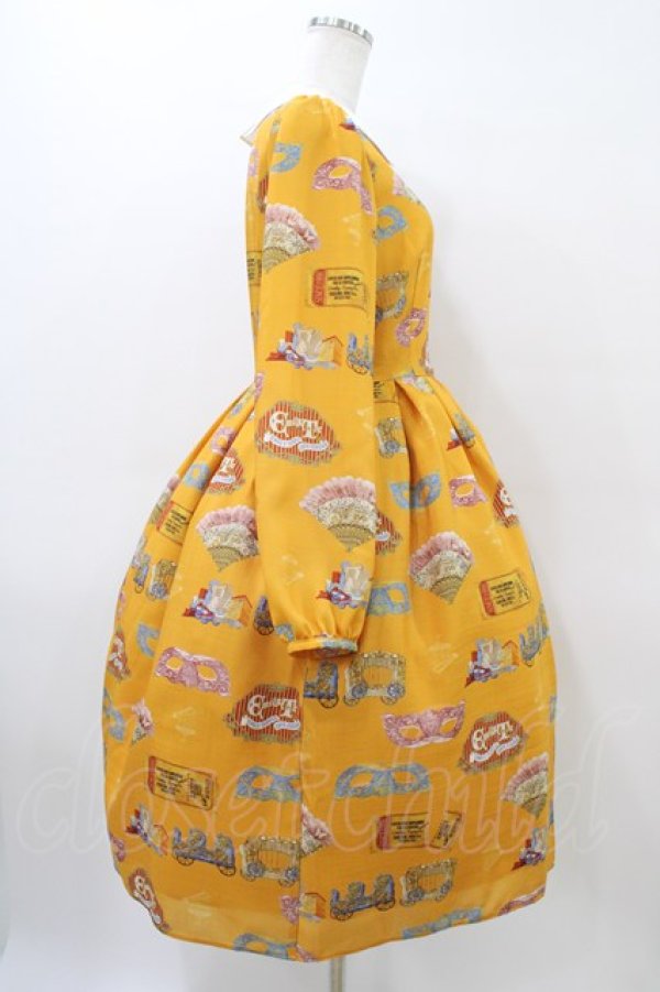 画像3: Emily Temple cute / CIRCLEロングスリーブワンピース  オレンジ H-26-04-02-1018-ET-OP-KB-ZH (3)