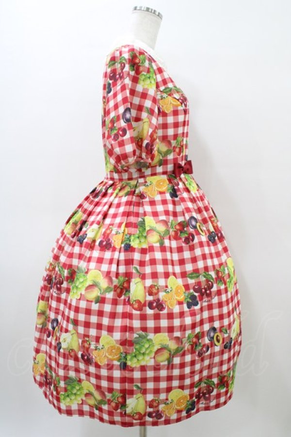 画像3: Melody BasKet / Fruits BasKetワンピース  レッド H-26-04-02-1019-LO-OP-KB-ZH (3)