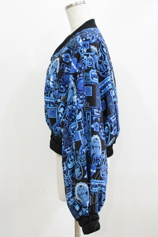 画像2: metamorphose / 電脳Neon少女 リバーシブルブルゾン Free サックス系 H-26-04-02-048-ME-JA-NS-ZH (2)