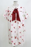 画像1: Ank Rouge / Lacy Heart Cherryシャツワンピース M オフ H-26-04-02-050-CA-OP-NS-ZH (1)