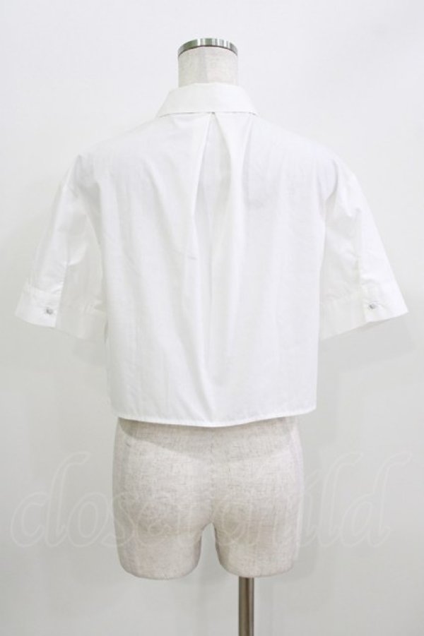 画像3: axes femme / ハトメ使タブショートシャツ Free オフ H-26-04-02-054-AX-BL-NS-ZH (3)