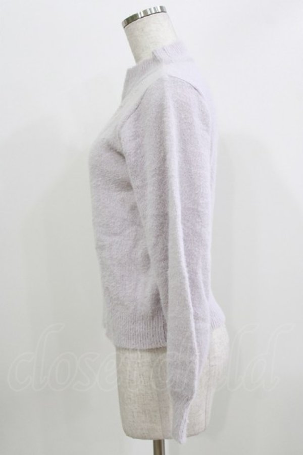 画像2: axes femme / ステラート刺繍フェザーニット M ラベンダー H-26-04-02-057-AX-TO-NS-ZH (2)