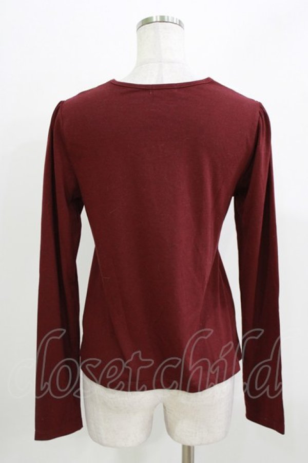 画像3: axes femme / ヨーク切り替えプルオーバー M ワイン H-26-04-02-059-AX-TO-NS-ZH (3)