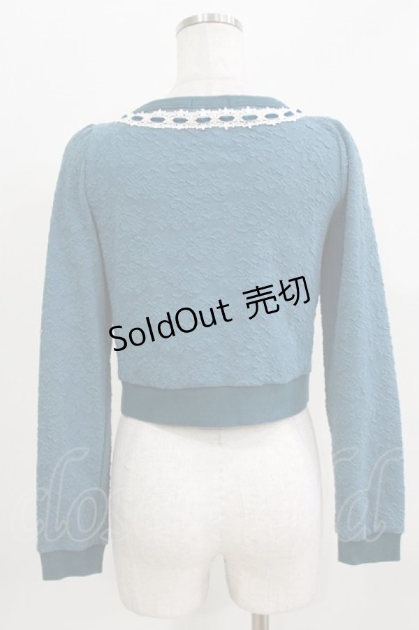 画像3: LIZ LISA / はしごレースカーディガン Free ブルーグリーン H-26-04-02-061-LO-TO-NS-ZH (3)