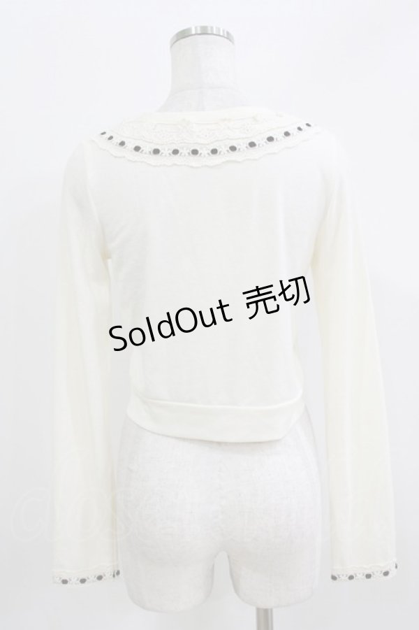 画像3: LIZ LISA / リボンカーディガン Free オフ/ブラウン H-26-04-02-063-LO-TO-NS-ZH (3)