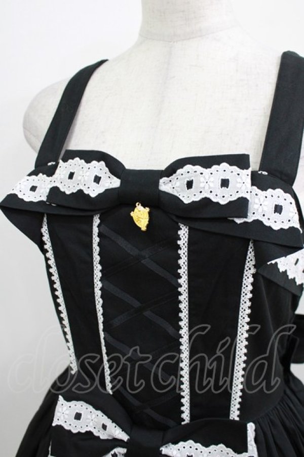 画像4: metamorphose / メアリーはしごレースジャンパースカート サイズ1 ブラック H-26-04-02-001-ME-OP-NS-ZH (4)