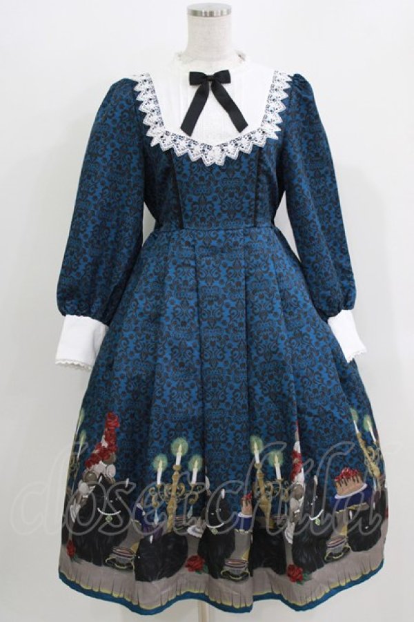 画像1: axes femme kawaii / 猫会ワンピース M ネイビー H-26-04-02-012-AX-OP-NS-ZH (1)