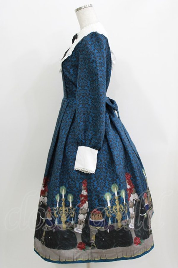 画像2: axes femme kawaii / 猫会ワンピース M ネイビー H-26-04-02-012-AX-OP-NS-ZH (2)