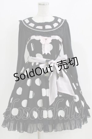 画像: BABY,THE STARS SHINE BRIGHT / Sweetheart Sweet Dotワンピース Free ブラック H-26-04-02-013-BA-OP-NS-ZH