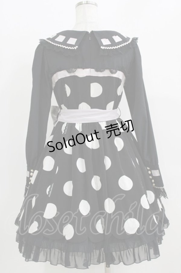 画像3: BABY,THE STARS SHINE BRIGHT / Sweetheart Sweet Dotワンピース Free ブラック H-26-04-02-013-BA-OP-NS-ZH (3)