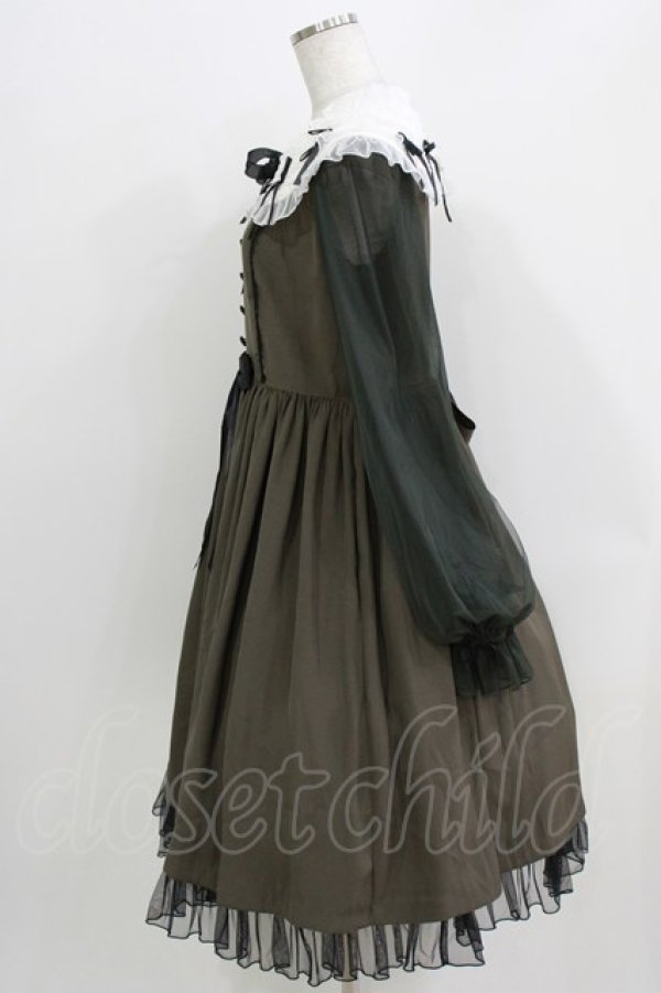 画像2: Angelic Pretty / Airy Frillワンピース Free カーキ H-26-04-02-014-AP-OP-NS-ZH (2)