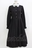 画像1: m petit by misako / AM*レースエリプリーツワンピース M ブラック H-26-04-02-019-LO-OP-NS-ZH (1)