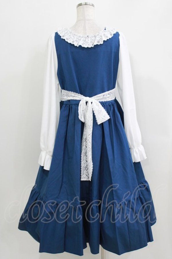 画像3: marcHenTica / チェック切替ワンピース P ブルー H-26-04-02-020-LO-OP-NS-ZH (3)