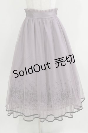 画像: axes femme / ステラートフロッキーＰＴスカート Free ラベンダー H-26-04-02-022-AX-SK-NS-ZH