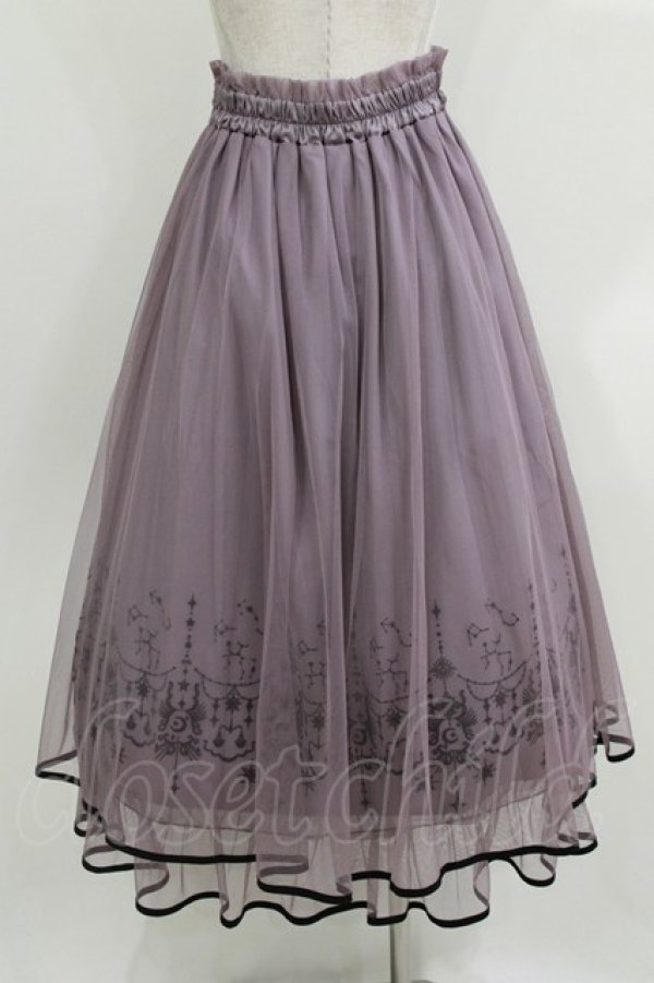 画像3: axes femme / ステラートフロッキーＰＴスカート Free ラベンダー H-26-04-02-022-AX-SK-NS-ZH (3)