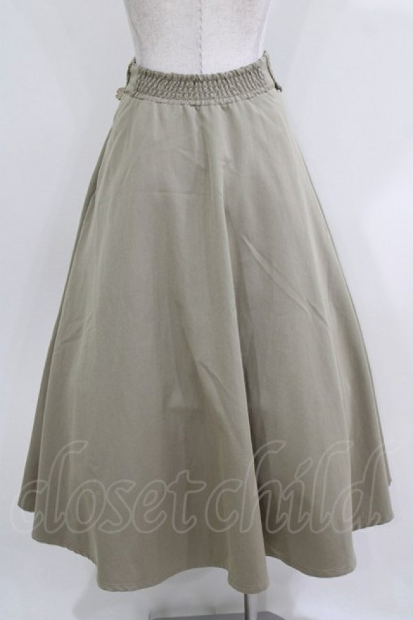 画像3: an another angelus / ウエストレースコルセットフレアースカート Free GREEN H-26-04-02-023-CA-SK-NS-ZH (3)