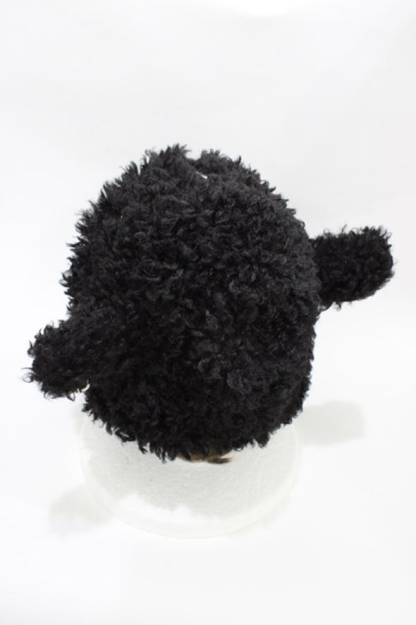 画像2: DimMoire / 子羊ちゃんもこもこキャップ  ブラック H-26-04-03-004-0-AC-KB-ZH (2)