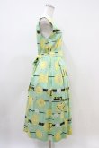画像3: Jane Marple / Jolies broderies square dress  citron green H-26-04-03-027-JM-OP-KB-ZH (3)