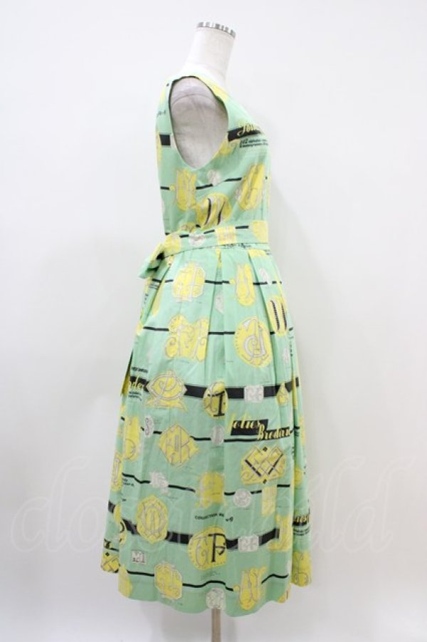 画像3: Jane Marple / Jolies broderies square dress  citron green H-26-04-03-027-JM-OP-KB-ZH (3)