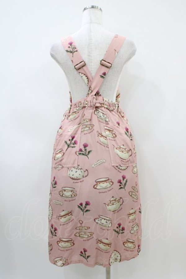 画像2: Jane Marple / Tea for twoサロペットスカート  ピンク H-26-04-03-030-JM-OP-KB-ZH (2)