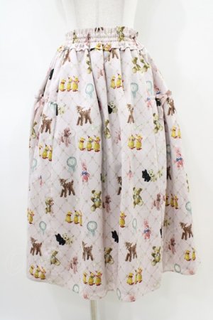 画像: Melody BasKet / ちいさなぬいぐるみスカート  ピンク H-26-04-03-031-LO-SK-KB-ZH