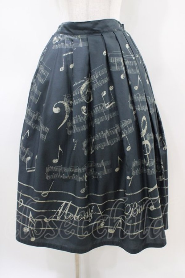 画像1: Melody BasKet / Ensemble Melodyスカート  ブラック H-26-04-03-032-LO-SK-KB-ZH (1)