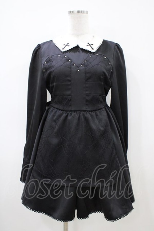 画像1: DimMoire / ゴーストメイド十字ドレス L ブラック H-26-04-03-040-0-OP-KB-ZH (1)