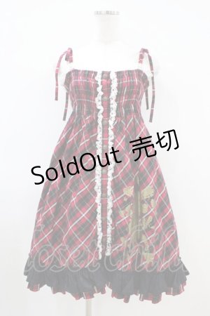 画像: PUTUMAYO / タータンチェックSET  赤黒チェック H-26-04-03-006-PT-OP-AK-ZH